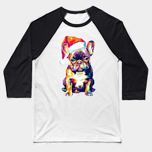 Christmas dog popart Baseball T-Shirt